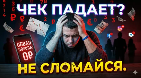 падение чека млм